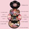 MISS ROSE 64-in-1 Exquisite Girl Set Floral Makeup Case All-in-one Makeup Kits Professional Makeup Eyebrow Powder Eye Shadow Lipstick