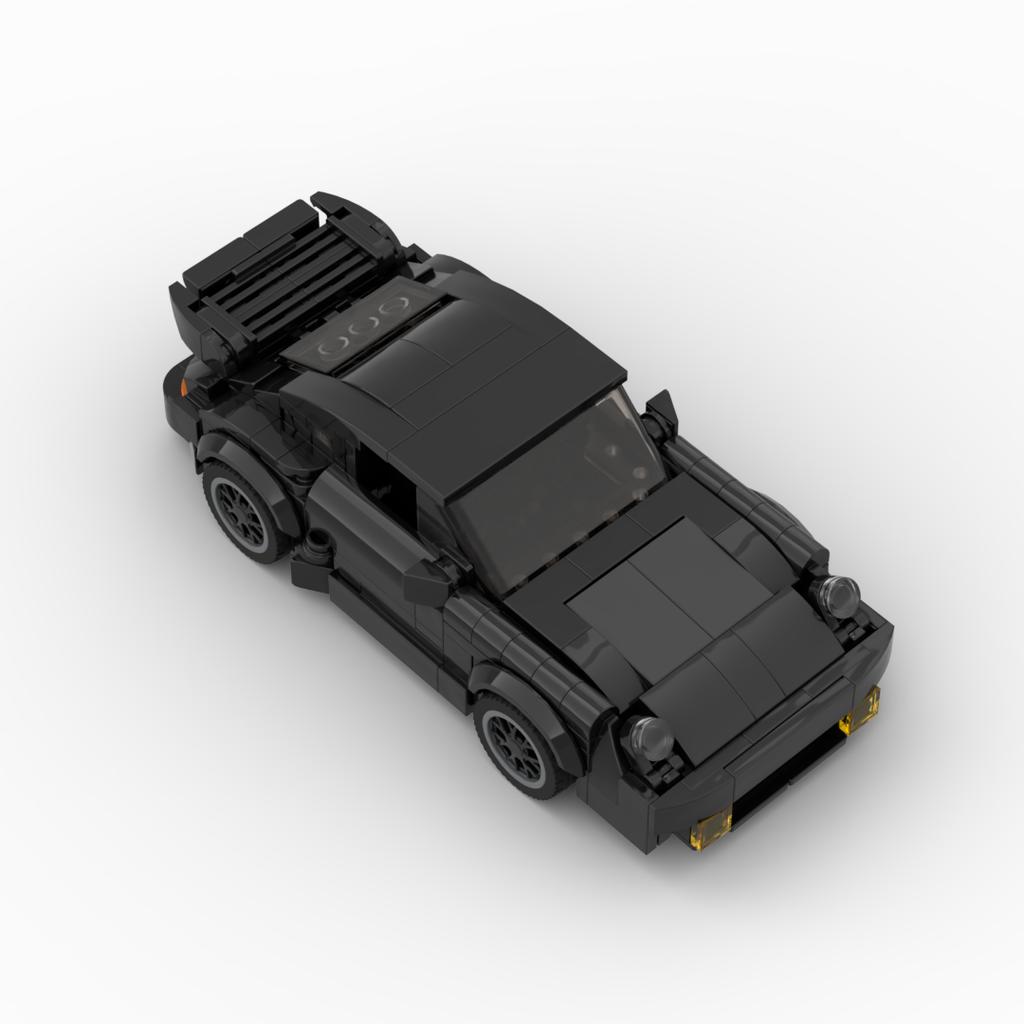 MOC-Черная птица (930) Турбо 355 шт. гоночный спортивный автомобиль Транспортное средство Гонщик Строительные блоки Кирпич Креативный Гараж Игрушки