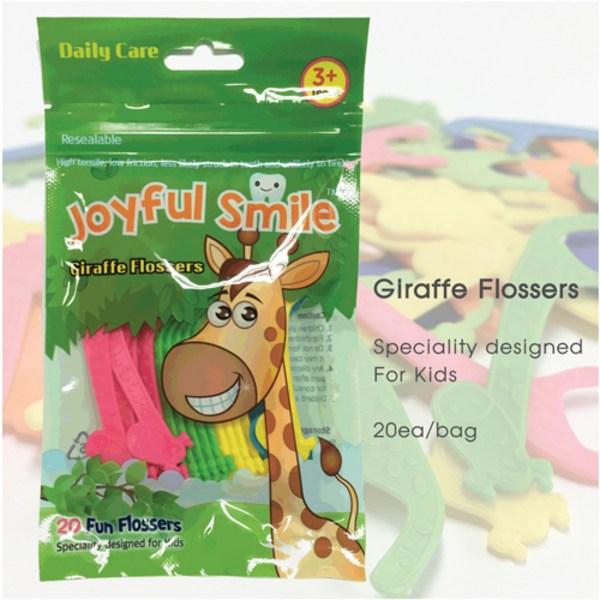Детская зубная нить Joyful Smile Жираф 20 шт, 10 уп, 20 шт