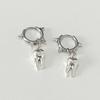 Готические украшения серьги-гвоздики в форме зуба рок-аксессуары серьги-кольца для женщин панк корейские модные серьги
