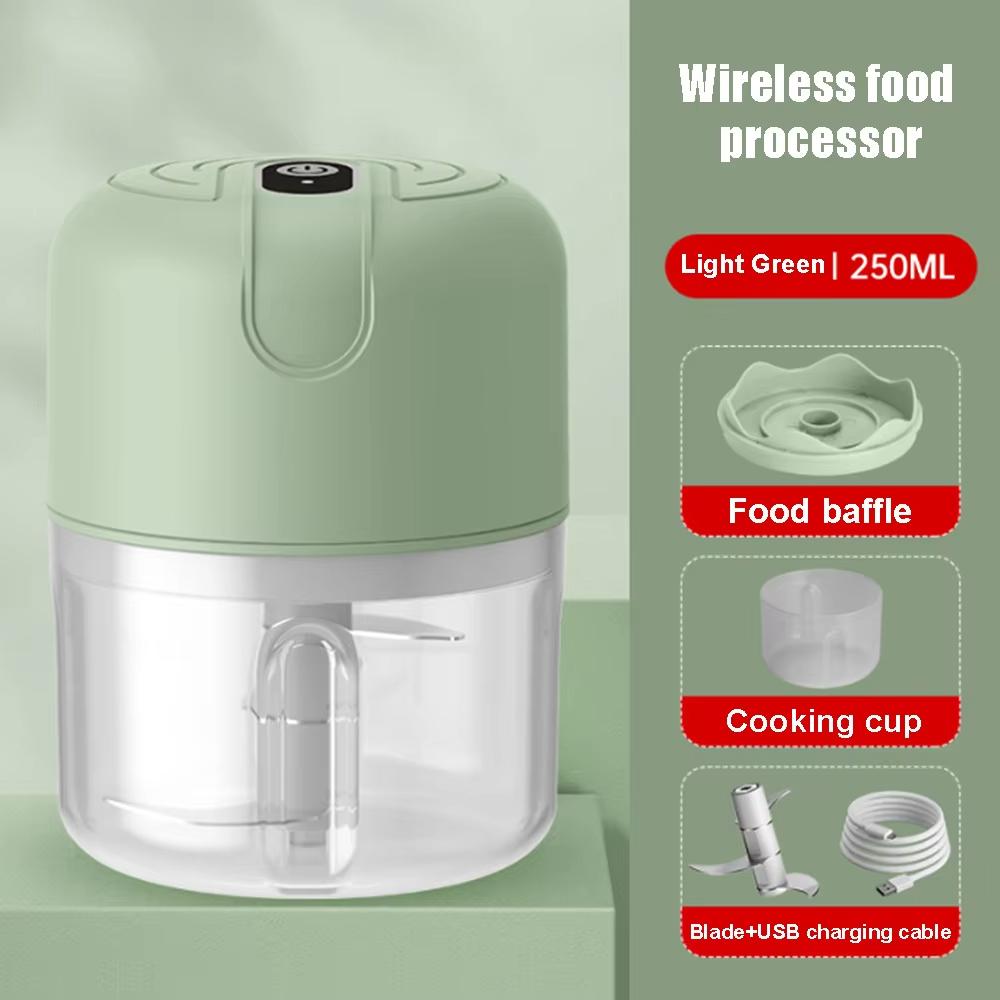 Xiaomi Electric Garlic Puree Machine, Garlic Grinder, Portable Rechargeable Meat Grinder, Vegetable Mixer, 250ML Kitchen Tool Grinder