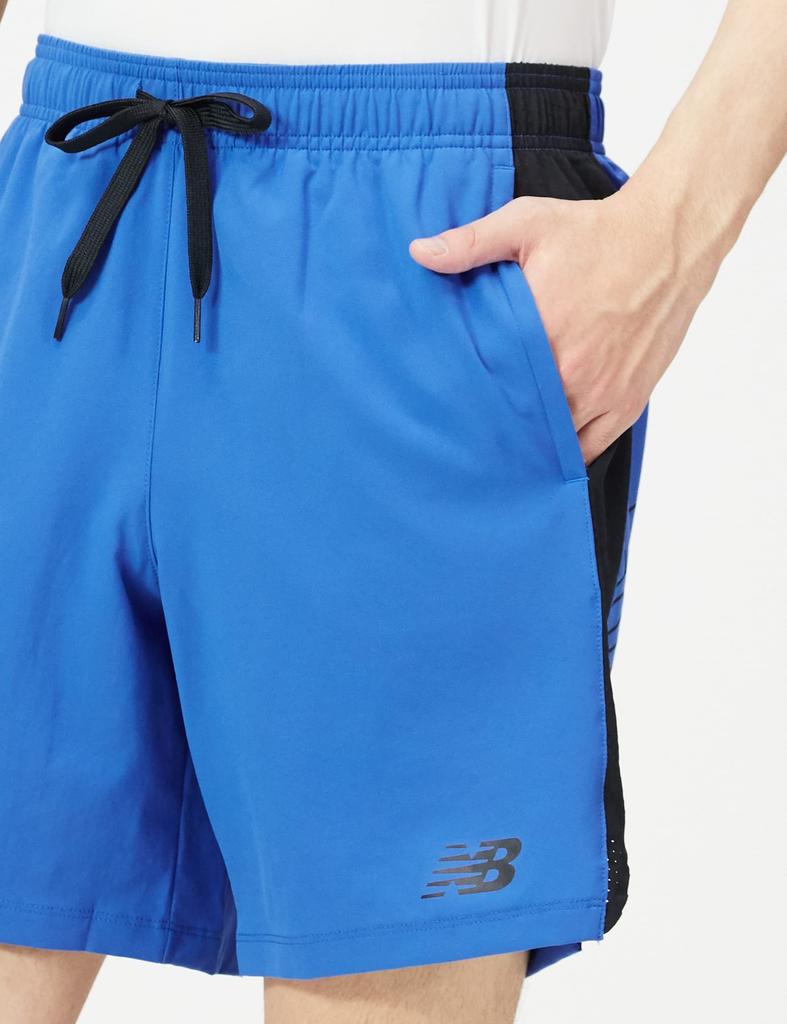 Повседневные шорты Tenacity 7 дюймов тканые с логотипом MS13019 CO L [New Balance] Шорты/Полуштаны/Шорты (кобальт)