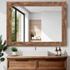 Alened 10 Meter Brown Wood Grain Mirror Frame Border Peel and Stick Wallpaper  Removable PVC Waterproof Bathroom Mirror Tape Sticker Trim  Kitchen