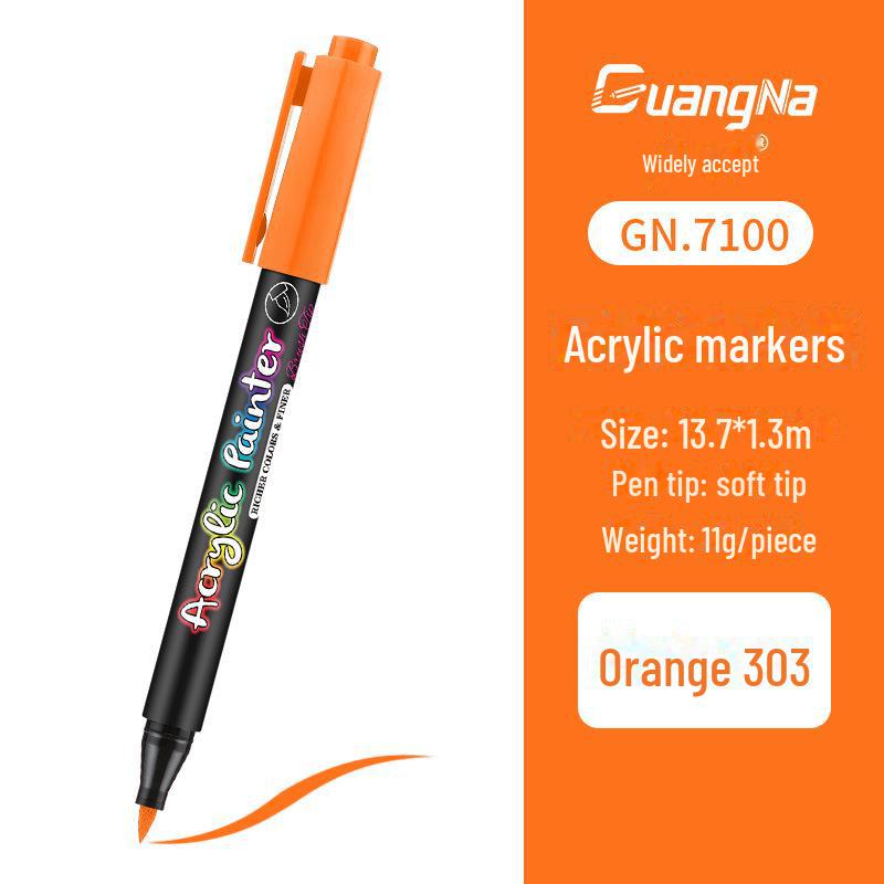 Acrylic Water-Based Paint Marker Pen for DIY, Graffiti, Body Painting - Soft Head Hand Account Painting Pen