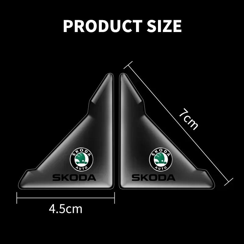 2pcs Transparent Auto Edge Corner Guard Protective Sticker For Skoda Octavia A5 Fabia Superb Yeti Rapid Citigo 3 a 5 a 7 2 agu233