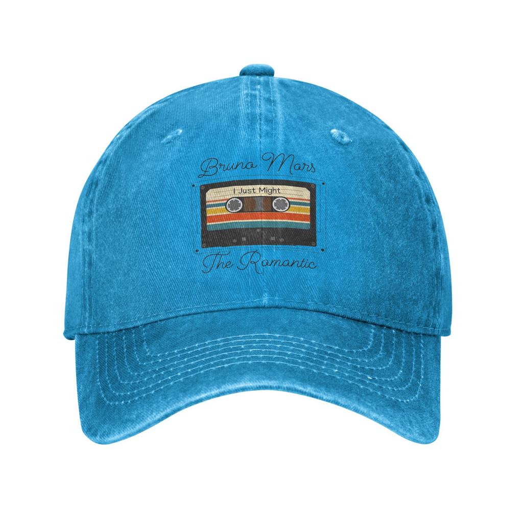 Vintage The RoUnisextic Tour Bruno Mars Baseball Cap for Unisex Women Distressed Cotton Sun Cap Adjustable Caps Hat