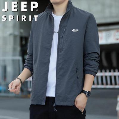 Мужская ветрозащитная куртка JEEP SPIRIT с воротником-стойкой