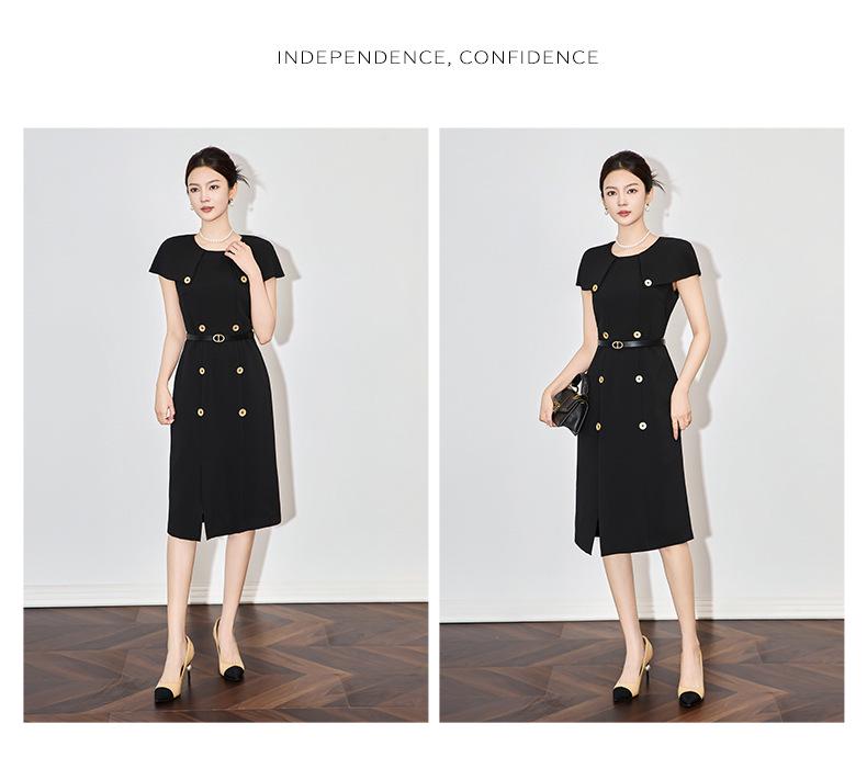 Платье-кейп во французском стиле: Короткий рукав, Приталенный силуэт, Легкая роскошь