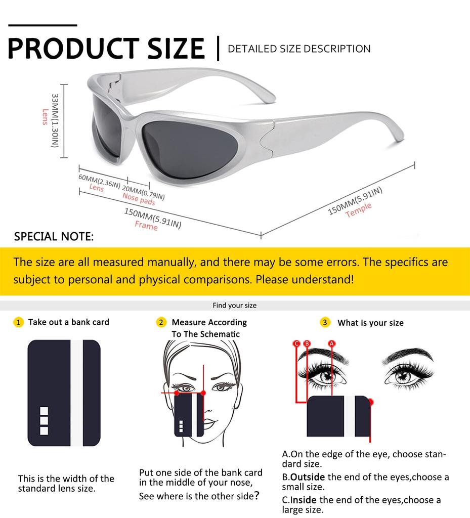 Мужские поляризованные солнцезащитные очки Surround Mirror Swift Oval Sports Солнцезащитные очки Black Silver Y 2K Очки [SHEEN KELLY] Женские