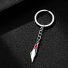 YILUOCD Palestine Map Pendant Keychain Stainless Steel Palestine Flag Map Key Ring Jewelry Vintage Jewelry Amulet for Women Men