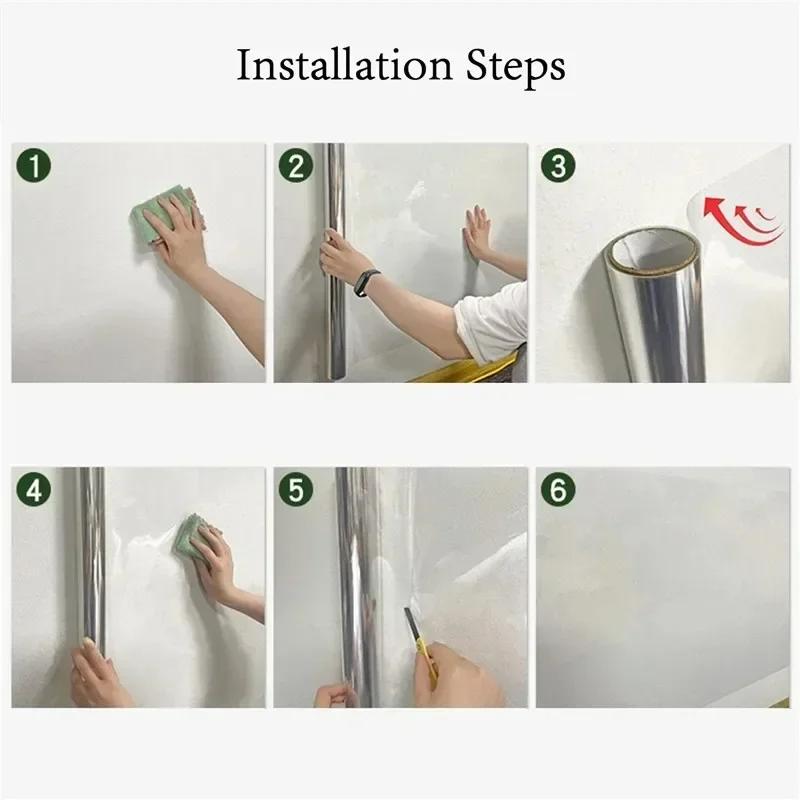45cm Wall Protective Film Transparent Electrostatic Protective Film Anti-dirtyOil Proof Cratch-resistant Wall Sticker Home Decor