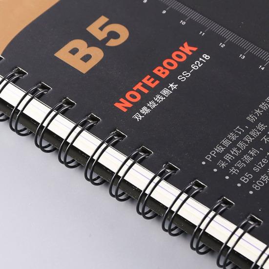 Спиральный блокнот с разделителями, гладкое письмо, утолщенная страница премиум-класса с кольцом для катушки A5/B5, блокнот-планировщик, офисные принадлежности