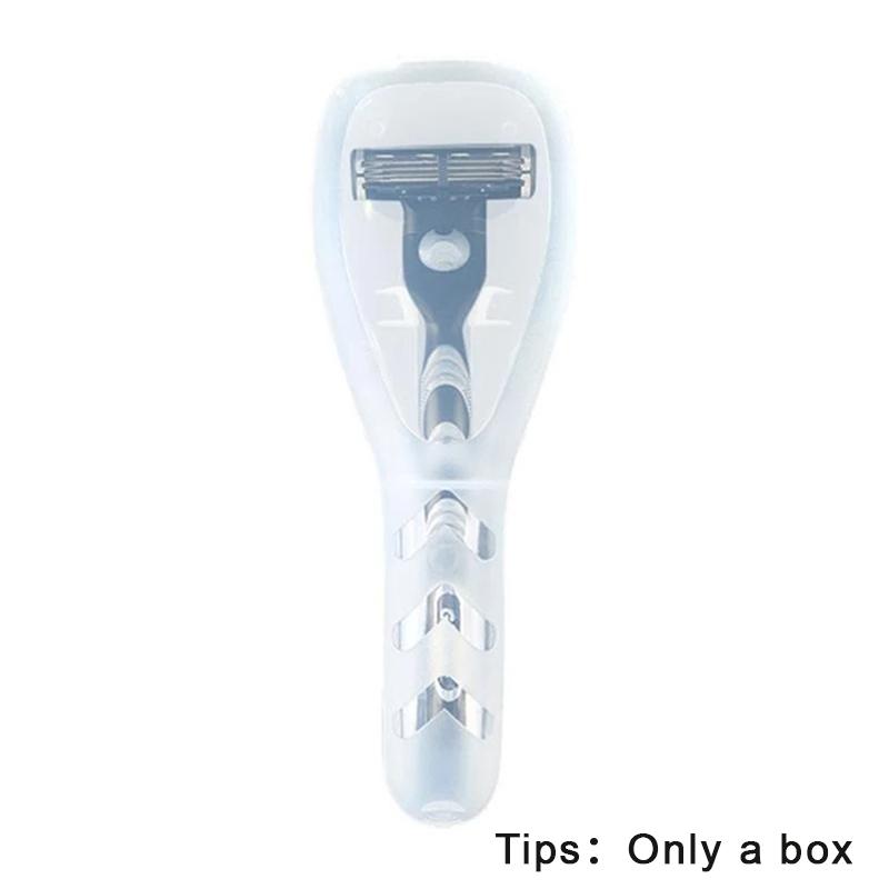 Коробка для хранения мужских бритв, прозрачный пластиковый держатель, чехол для бритвы