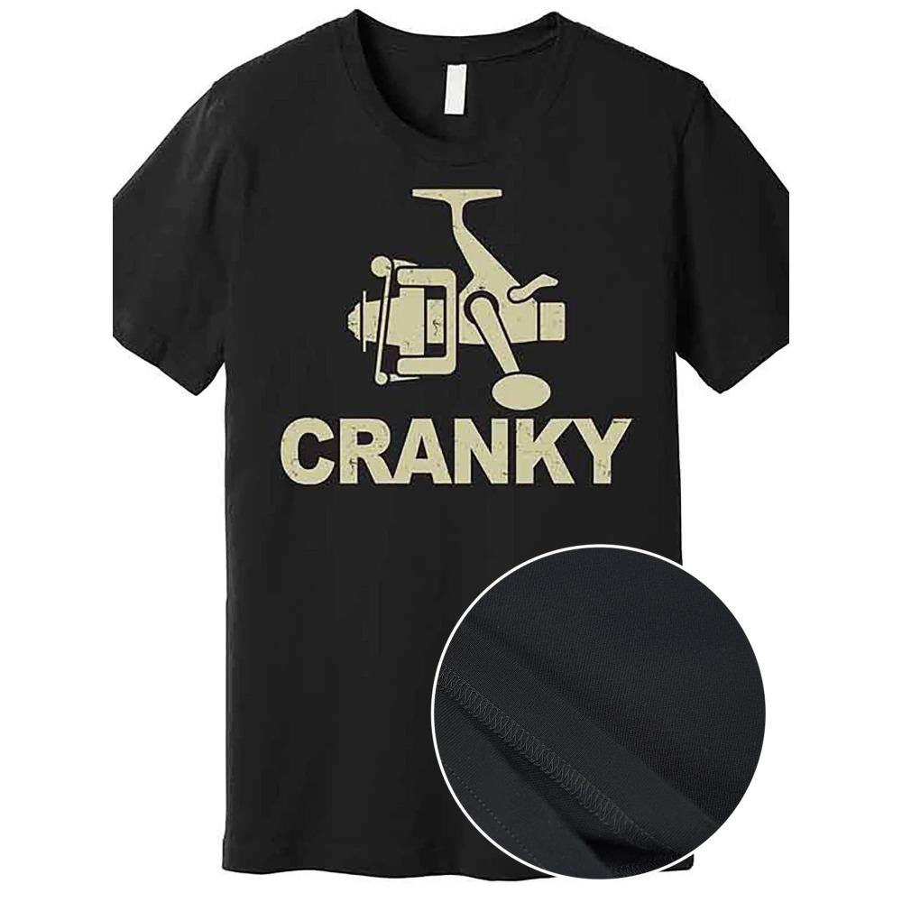 Premium Crankbait Fishing Gift for Men - Humorous Graphic Tee In Black
