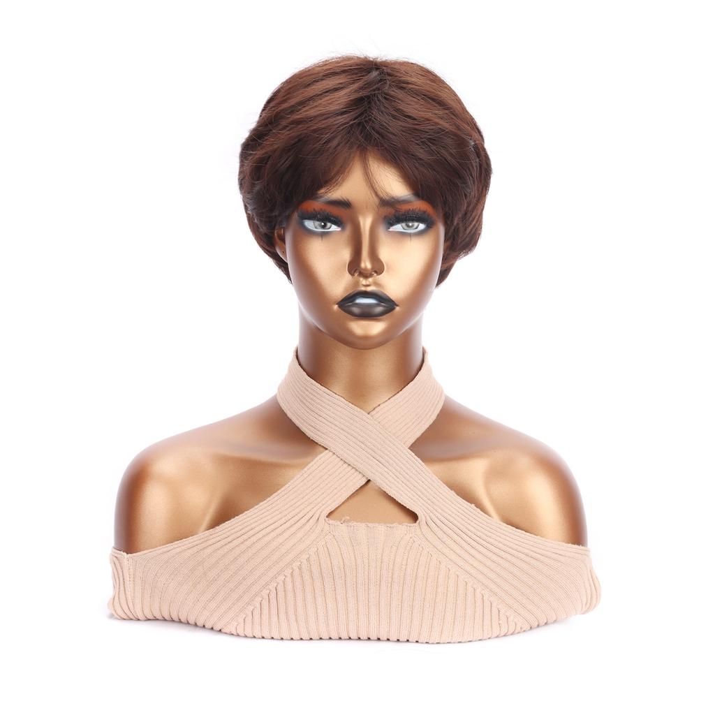 Синтетические короткие прямые парики с наращиванием челки, серые парики из волокна для женщин