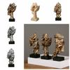 Абстрактная статуя смола настольные украшения скульптура миниатюрные фигурки лицо персонаж скандинавское искусство ремесла офис дом