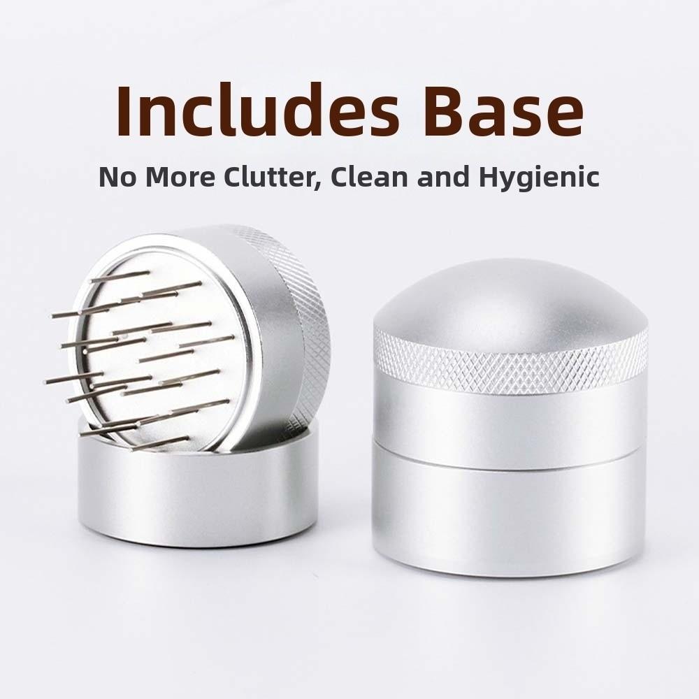 Aluminum Zinc Zinc Alloy Coffee Needle Distributor ABS Silver Coffee Agitator  Easy To Use