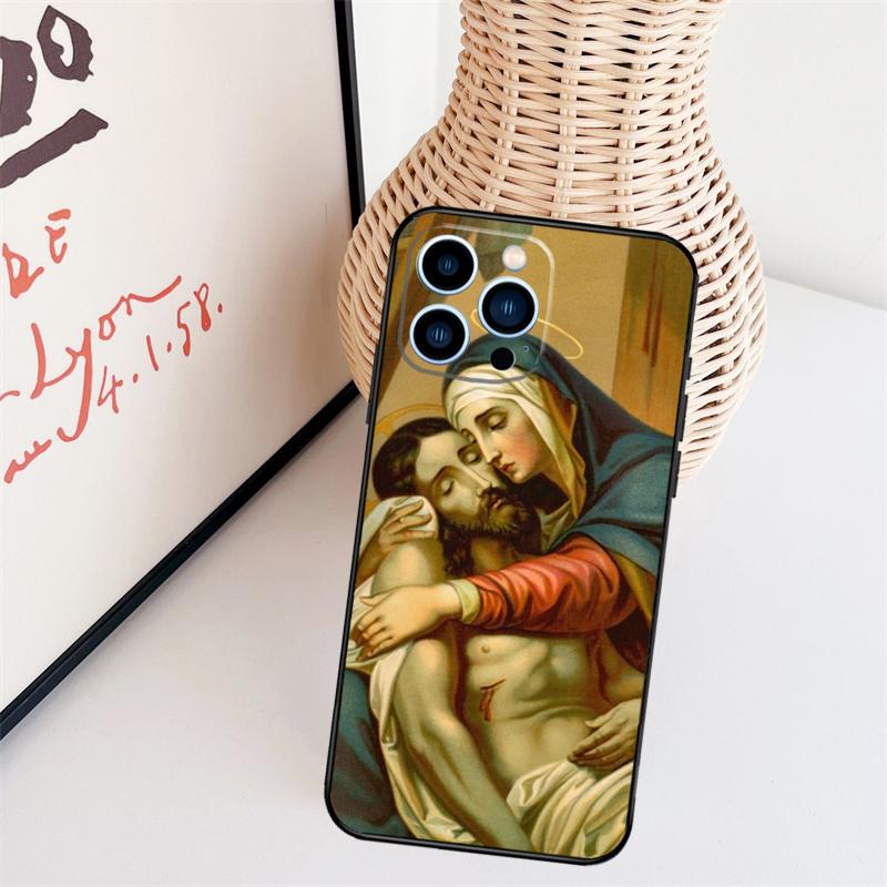Чехол для телефона с изображением Девы Гваделупской Девы Марии Для iPhone 17 Pro Max 14 13 12 11 15 16 Pro Max mini 15 16 Plus 16e Задняя крышка