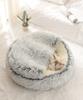 Soft Plush Pet Bed and Pet Bed Winter Warm and Cold Plush Comforter Nest Shell Cat Nest Semi-enclosed Cat Nest