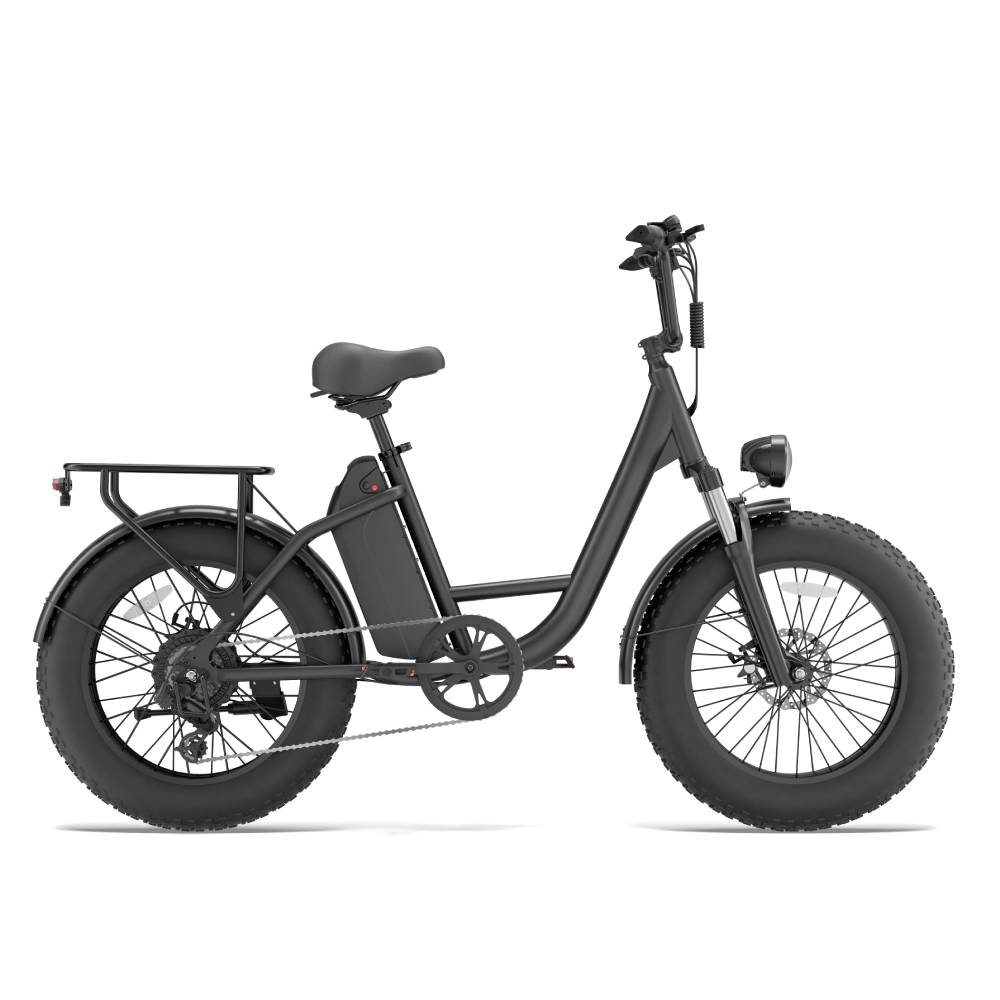 City Commuter Electric Bicycle URLIFE E20 PRO 20" Fat Tire Electric Bike 1500W Peak Motor Adult Electric Bike 48V 15.6AH Battery