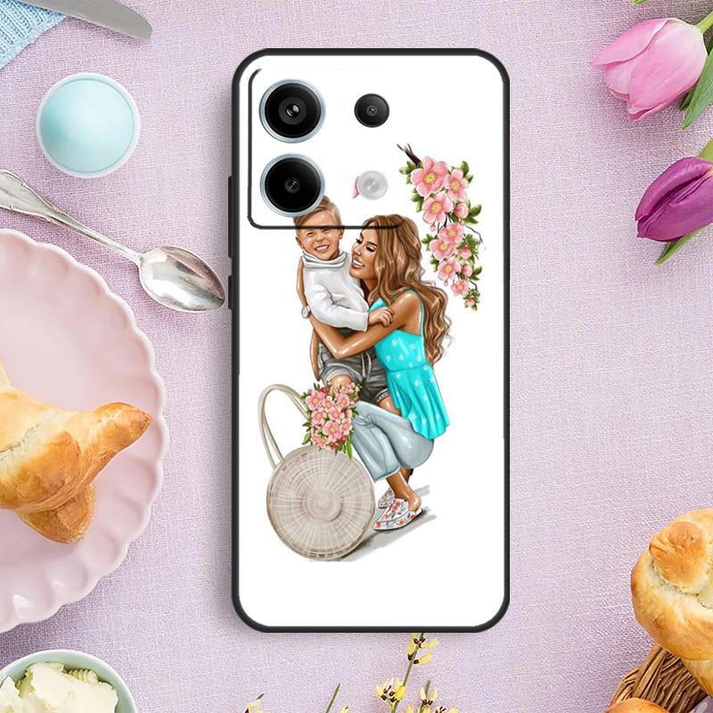 Чехол Мама Дочка Королева Для Xiaomi Redmi Note 15 Pro Plus 10 11 12 13 14 Pro Чехол Для Redmi 14C 15C 12C 10C 13C