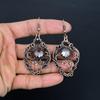 Серьги с белым топазом, обернутые медной проволокой 999 пробы, серьги с драгоценными камнями ручной работы ко Дню памяти