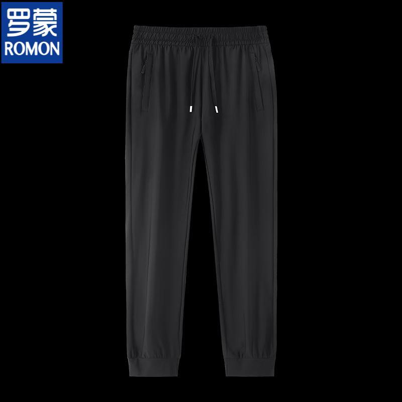 Romon Men's Ice-Feel Straight-Leg Quick-Dry Casual Pants