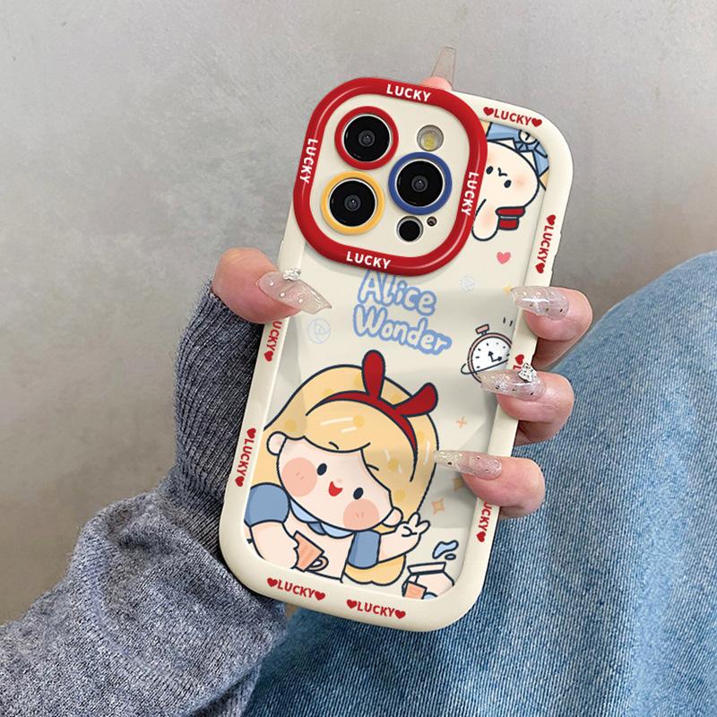 Ins Милый Принцесса Подходит для Apple 16promax Чехол для мобильного телефона Iphone15pro со шнурком 14/13 Защита