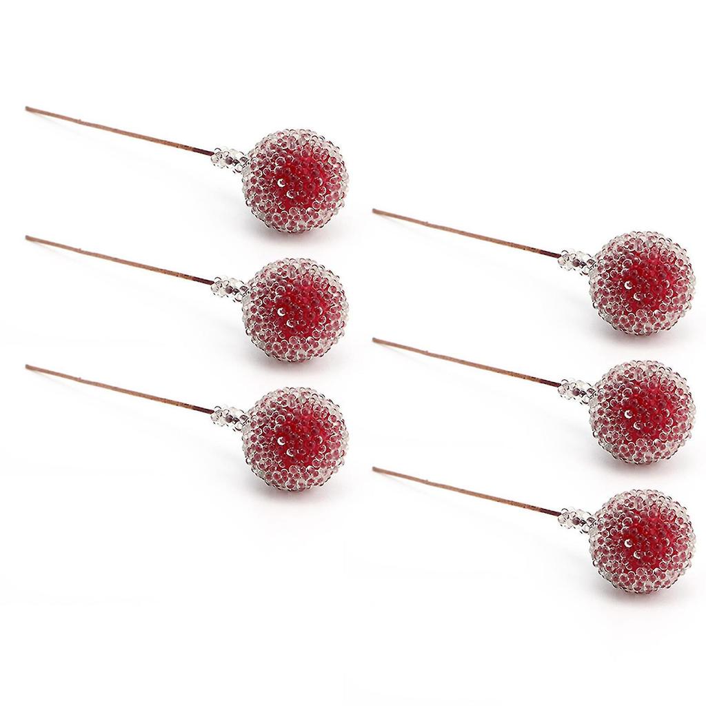 100pcs Artificial Berry Flower Mini Frosted Fruit Holly Berries Home Wedding Party Decor
