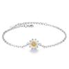 Korean Version Classic Fresh Women's Minimalist Sunflower Small Daisy Chrysanthemum Sunflower Bracelet Women's Handicraft Accessories