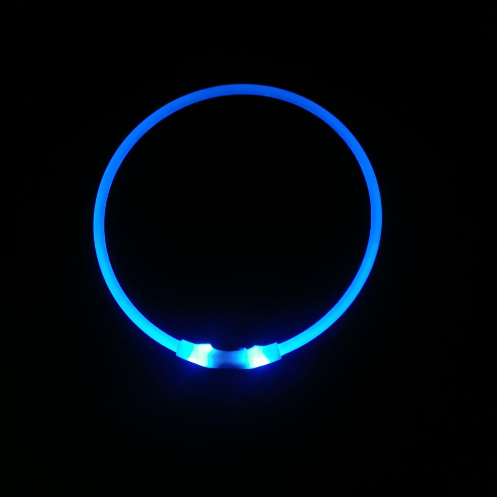 Светодиодный ошейник для собак с USB-зарядкой, 3 режима свечения, для кошек, собак, безопасности питомца, ночных прогулок, предотвращения потери