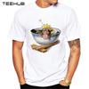 TEEHUB Naruto Love Ramen Print T-shirt Fashion Cool O Neck Men's T-shirt Short