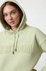 Women's Fashionable Stylish Sweatshirt Mint Hooded Oversize Wide Fit Thick Fleece Knitted Sweatshirt