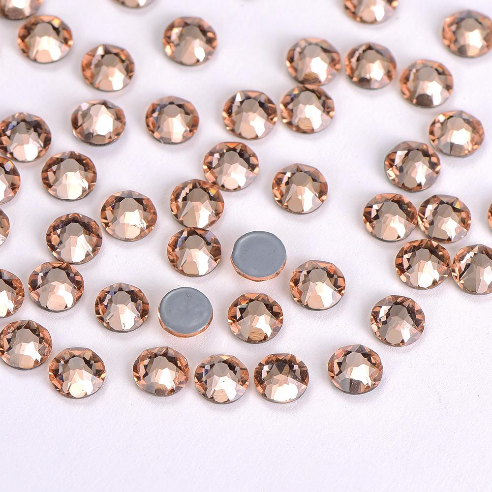 Strass Sewing Fabric Crystal Garment Hotfix Diamond Rhinestone Small Clear Flatback 70 Colors AB 8 Big and 8 Glass