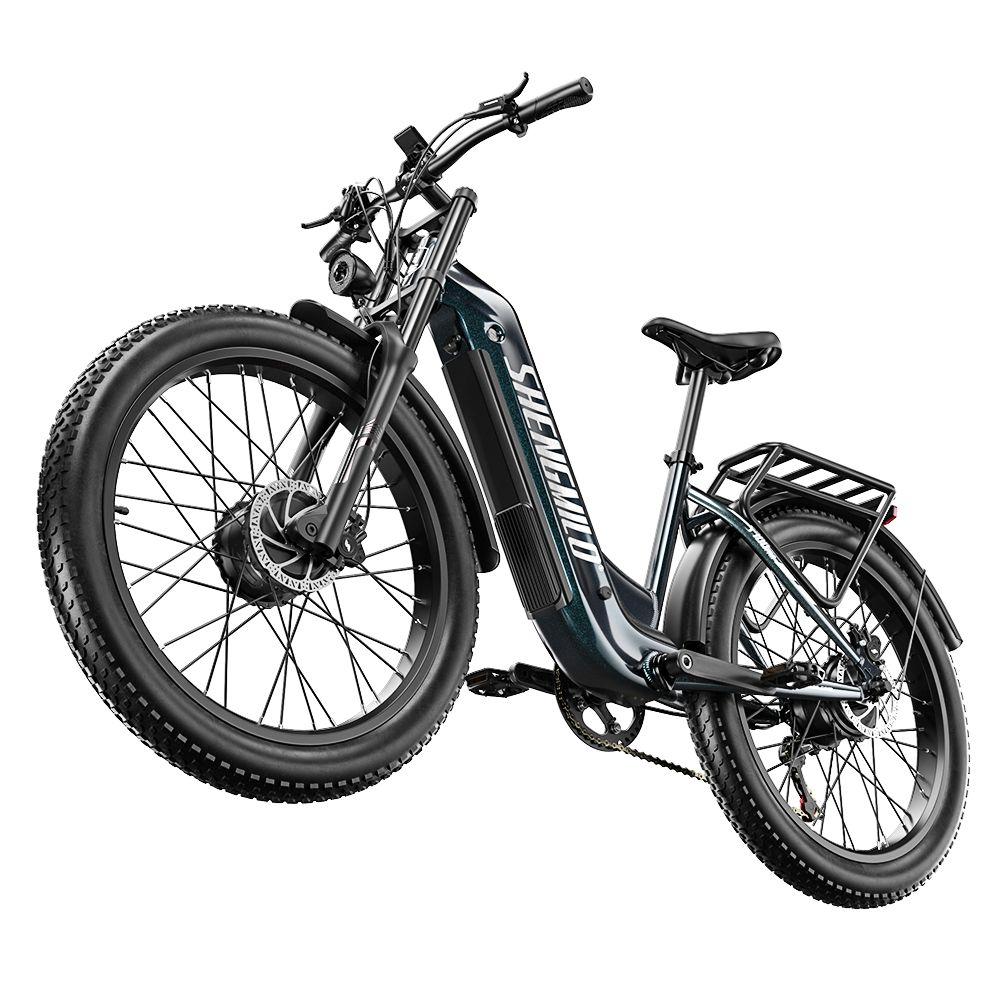 Электровелосипед Shengmilo S700 Pro 2x1000 Вт Мотор 26" Шины Фэтбайк Взрослый Электровелосипед 48В 25Ач Двойной Дисковый Тормоз 7 Скоростей Макс. Нагрузка 150 кг