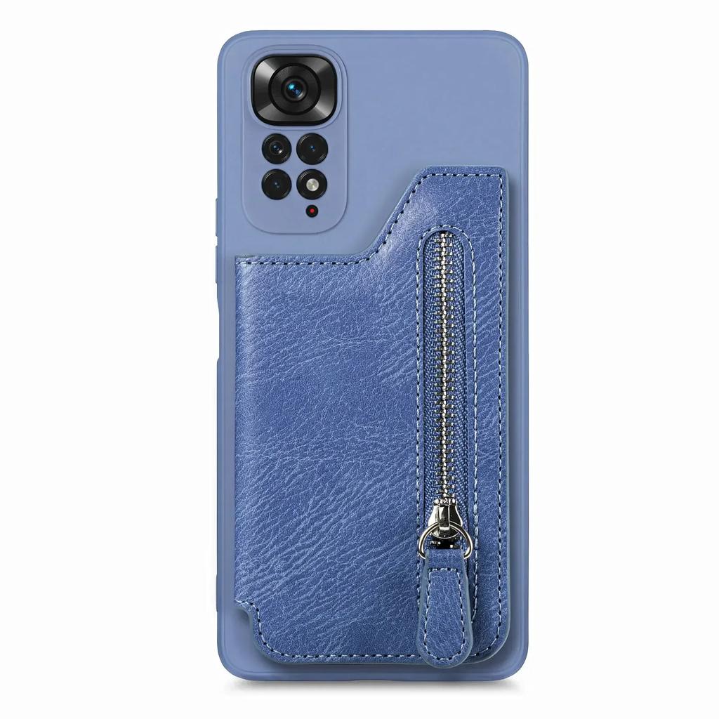 Кожаный держатель для карт, кошелек на молнии, магнитный чехол для XiaoMi Redmi Note 14 13 12 11 11S 13C 10C X4 Pro 5G POCO X6 X3 NFC, чехол-сумка