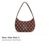 MLB Polyester Shoulder Bag, Handbag, Shoulder Bag Unisex Dark Brown 3ABQS102N-