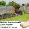 Wooden Garden Picket Fence Stake for Plant Support and Boundary Marking