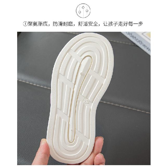 Кроссовки для девочек Весна и Осень Новые Детские Белые Туфли Кожаные Вставки Обувь на Плоской Подошве Дышащие Кроссовки Модные