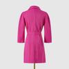 Womens 3/4 Sleeve Blazer Dress Solid Color V Neck Mid Waist Mini