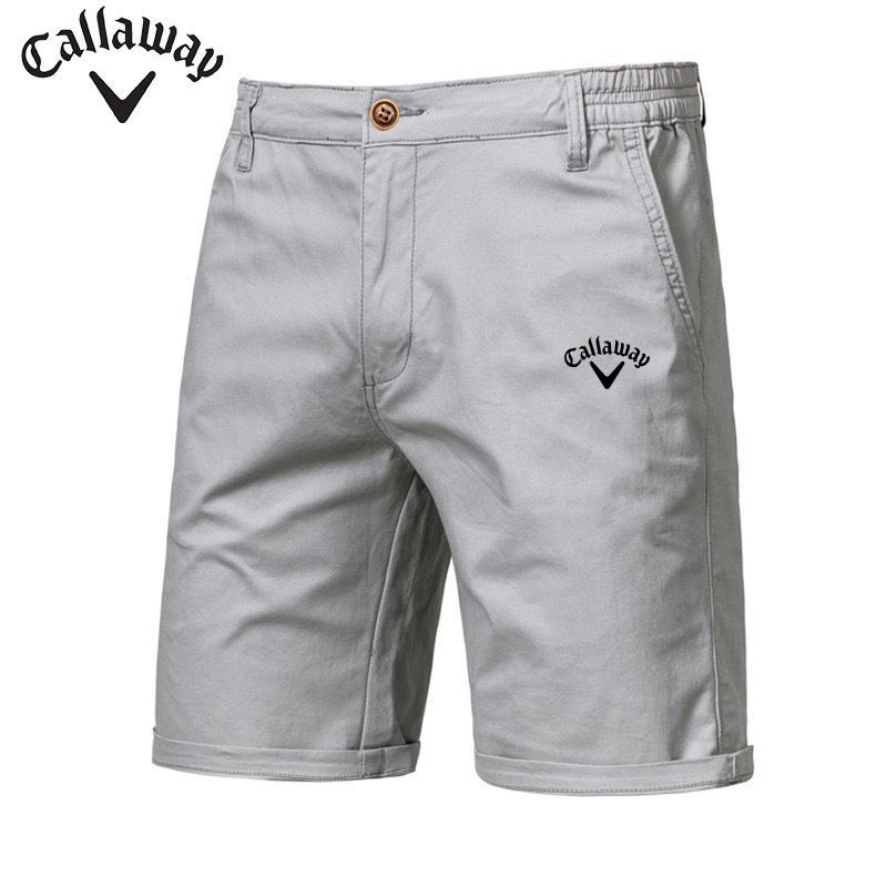 Хлопковые повседневные шорты Callaway с вышитым логотипом и эластичным поясом