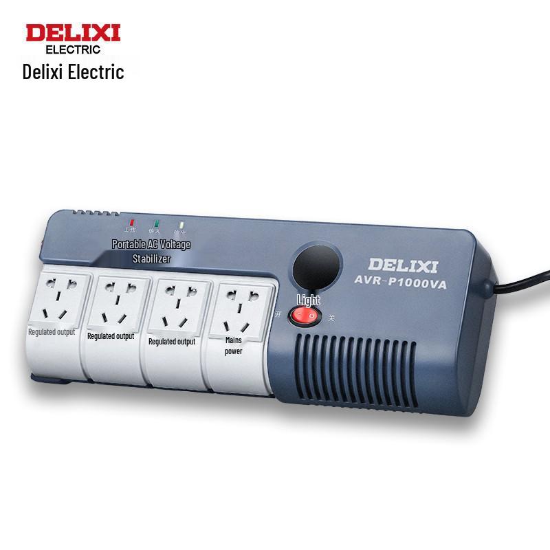 Однофазный стабилизатор напряжения Delixi AVR-P 5 кВА для бытовой техники