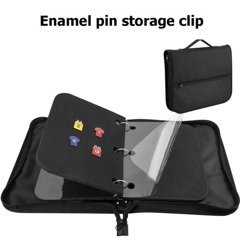 A95D-For Collectors' Pin Books, Travel Brooch Pins Display Bag, Pin Display Pages& Pin Carrying Case, Pin Storage Case