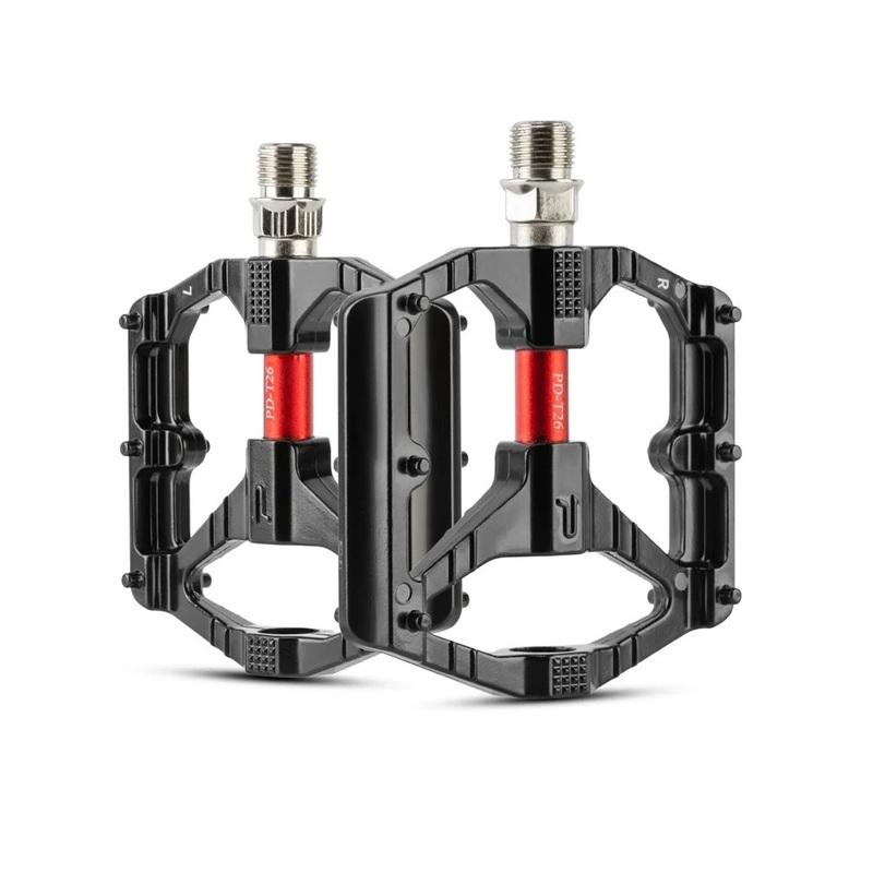 PROMEND Bicycle Pedal DU Double Bearing MTB Anti-slip Ultralight Aluminum Mountain Road Bike Platform Pedals Cycling Accessories
