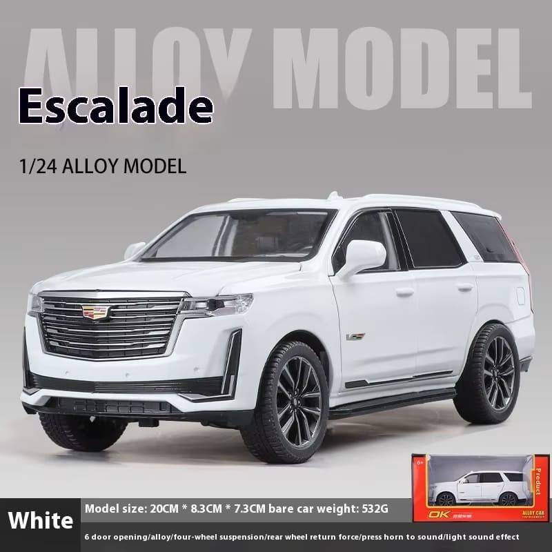 1:24 Cadillac Escalade внедорожник литой металлический автомобиль модель бизнес-автомобиля звук и свет настольная коллекция украшения подарок мальчик дисплей украшения