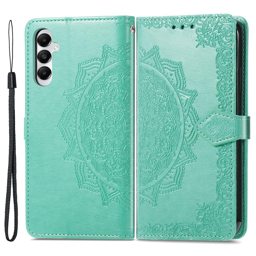 For Samsung Galaxy A05s 4G Magnetic Phone Case Embossed Mandala Pattern Cover