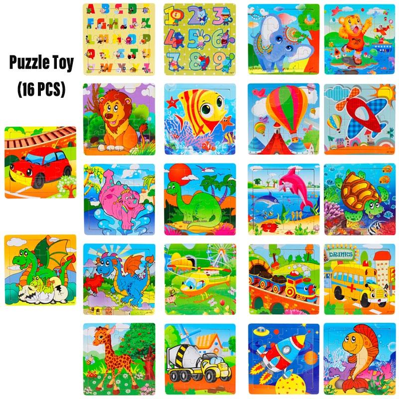 Kindergarten Wooden Puzzle Cards Animal And Transportation Themes Educational Toy For Kids