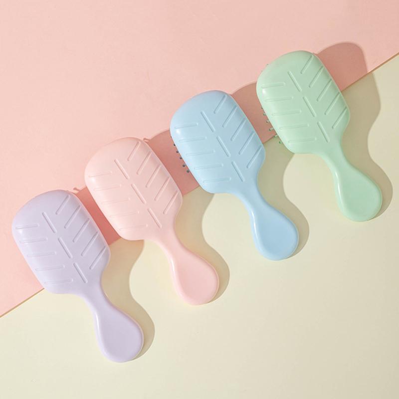 Цвет Macaron, расческа на воздушной подушке, антистатическая расческа для подушки безопасности, портативная мини-щетка для волос, массажный инструмент для укладки волос, подарок для дома, путешествий, детей и женщин