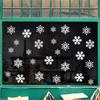 Home Decoration Featival Ornament Happy New Year Wall Art Christmas Snowflake Sticker Snow Decals
