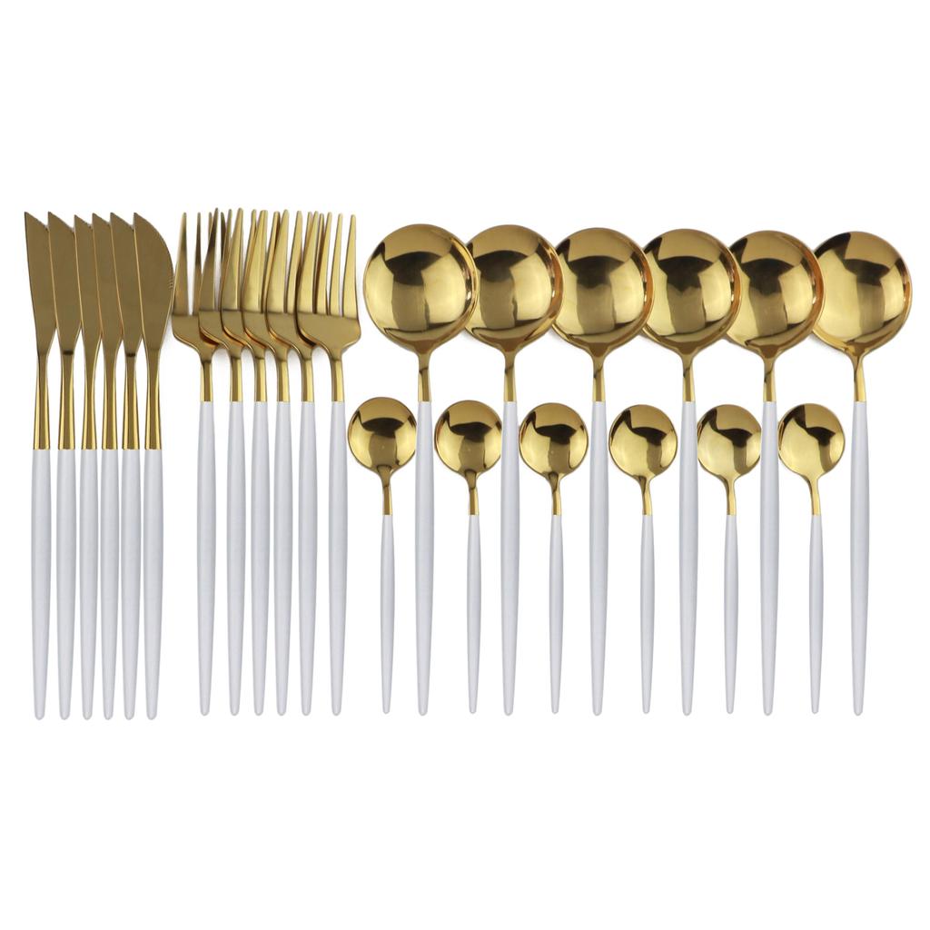 24 шт., черный западный набор столовой посуды, набор столовых приборов из нержавеющей стали, вилка, нож, ложка, набор столовых приборов, набор столовых приборов, набор столовых приборов